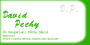 david pechy business card